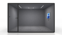 Espace de travail modulaire commercial à réduction de bruit élevée, studio silencieux, salle de conférence préfabriquée