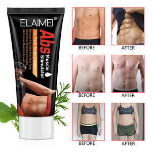 ELAIMEI Lot de six stimulateurs abdominaux 60ml pour hommes et femmes, crème pour brûler la graisse du ventre et les muscles abdominaux - Product Image 2