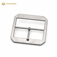 HONMEO Boucle carrée en alliage de zinc personnalisée, double barre, pour ceinture et sangle extérieure, style vintage