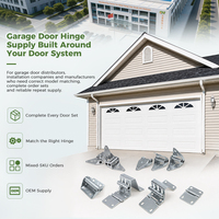 Puerta de Garaje Seccional con Bisagras Laterales Antiaplastamiento, Acero Galvanizado, Herrajes Antiaplastamiento, Directo de Fábrica