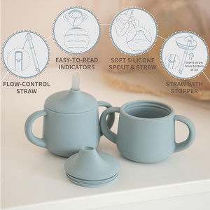 Vaso de Silicona para Bebés, Libre de BPA, Personalizado de Fábrica, Vaso para Niños Pequeños, Vaso para Comer, Juego de Vajilla Infantil, Regalo - Product Image 2