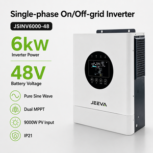 Onduleur solaire hybride parallèle 48V 6kW avec chargeur, entrée PV 9000W pour système de secours solaire domestique - Product Image 1