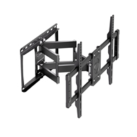 Dudukan TV Dinding Full Motion untuk TV 32-80 Inch, 110 Lbs, Lengan Ganda Artikulasi, Tanpa Alat, Dapat Dimiringkan, Diputar, dan Diperpanjang