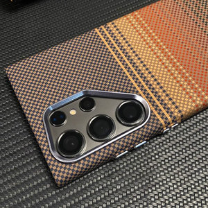 Ốp lưng bảo vệ cứng cáp, chống sốc, chất liệu sợi carbon mỏng, bề mặt mờ, có nam châm, dành cho Samsung S25 S24 Ultra Sjk1021 - Product Image 4