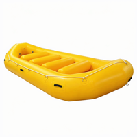 Radeau gonflable d'expédition de 16 pieds, personnalisable, de haute qualité, grand modèle, pour rafting en eaux vives, bateau de dérive, 12 personnes, plancher renforcé