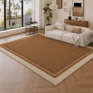 Tapis de style Wabi Sabi 140x200cm 160x230cm 180x250cm 200x300cm pour salon et chambre à coucher, en fibre de polyester, lavable - Product Image 2