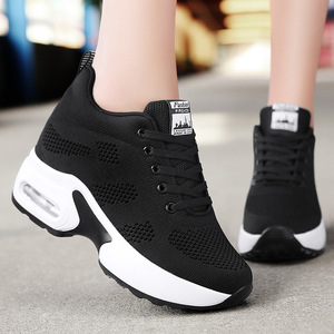 Chaussures décontractées pour femmes à plateforme, bout fermé, en caoutchouc, avec surface en maille ajourée, coussinets, 8 cm, printemps, été, automne, hiver - Product Image 2