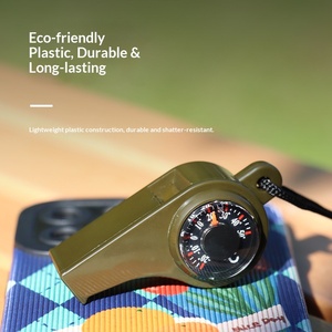 3 in 1 Emergency Survival Whistle Thermometer Referee Cheerleading Whistle Camping Hiking Outdoor Multifunction Whistle - Product Image 2