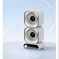 Ventilateur de circulation d'air de bureau multi-angles à double tête Bestherm Baisiteng, blanc – Produits intelligents pour la maison