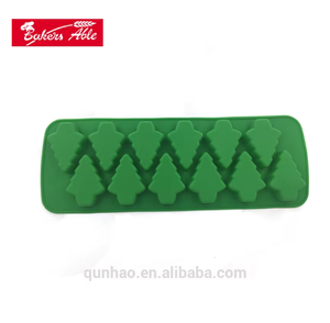 Práctico molde para hornear de silicona con forma de árbol de Navidad, excelente para pastel, jabón, gelatina, Material de resina ecológico, características <span class=keywords><strong>3D</strong></span> - Product Image 1