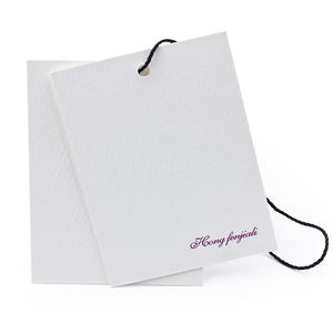 Tùy Chỉnh Tái Chế Dày Trắng Kraft Thẻ Thẻ May Mặc Treo Chuỗi Đu Với Sang Trọng Dập Nổi <span class=keywords><strong>In</strong></span> Được Thực Hiện Tại Trung Quốc Cho Túi Sử Dụng - Product Image 5