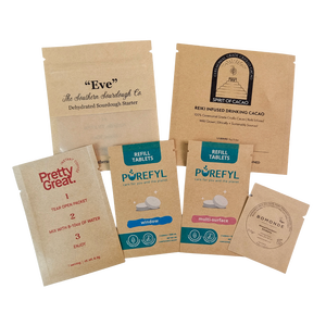 Sacchetti <span class=keywords><strong>di</strong></span> <span class=keywords><strong>Carta</strong></span> Biodegradabili Ecologici Personalizzati con Stampa a Colori per Prodotti Skincare Sacchetti <span class=keywords><strong>di</strong></span> <span class=keywords><strong>Carta</strong></span> Compostabili in PLA - Product Image 1