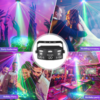 15 projecteurs laser LED+Lazer+UV pour fêtes, DMX 11 canaux, activés par le son, indice IP20, 50 000 heures, dimmables |   Usine YSH