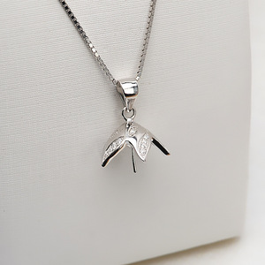 Pendentif en argent S925 pour accessoires DIY, avec 13-16 perles incrustées, grand pendentif Baotou, grand chapeau Xiang et pendentif féminin avec plateau vide 766 - Product Image 4