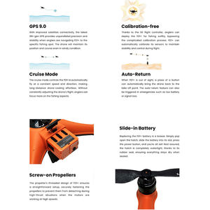 Drone de pêche pas cher, vol en drone, pêche sous-marine, drone professionnel 4k étanche avec système de largage GPS, drone commercial sous-marin - Product Image 5