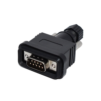 Conector USB Macho/Hembra de Alta Potencia IP67 para Automoción, Carcasa de Aleación de Zinc con Baño de Oro, DB9 HDB15, 300V 5A