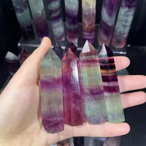 Wholesale Healing Crystals Point Candy Fluorite Towers Crystal Healing Stone Points