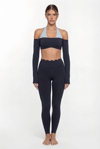 Ensemble de yoga 2-en-1 léger et respirant pour <span class=keywords><strong>femme</strong></span> - Tenue de sport amincissante pour Pilates et gym - Product Image 4