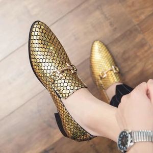 S0068X Nuevos Zapatos Oxford de Hombre de Cuero Genuino de Vaca, Estilo Caballero Formal con Borde Abierto y Perlas, Moda Otoño, Ligeros para Novio - Product Image 5