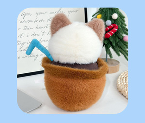 Lindo Peluche de Perro con Relleno de Algodón PP, Juguete de Peluche Corto de 20 cm, Perro Bebendo, Regalo para Niños - Product Image 4