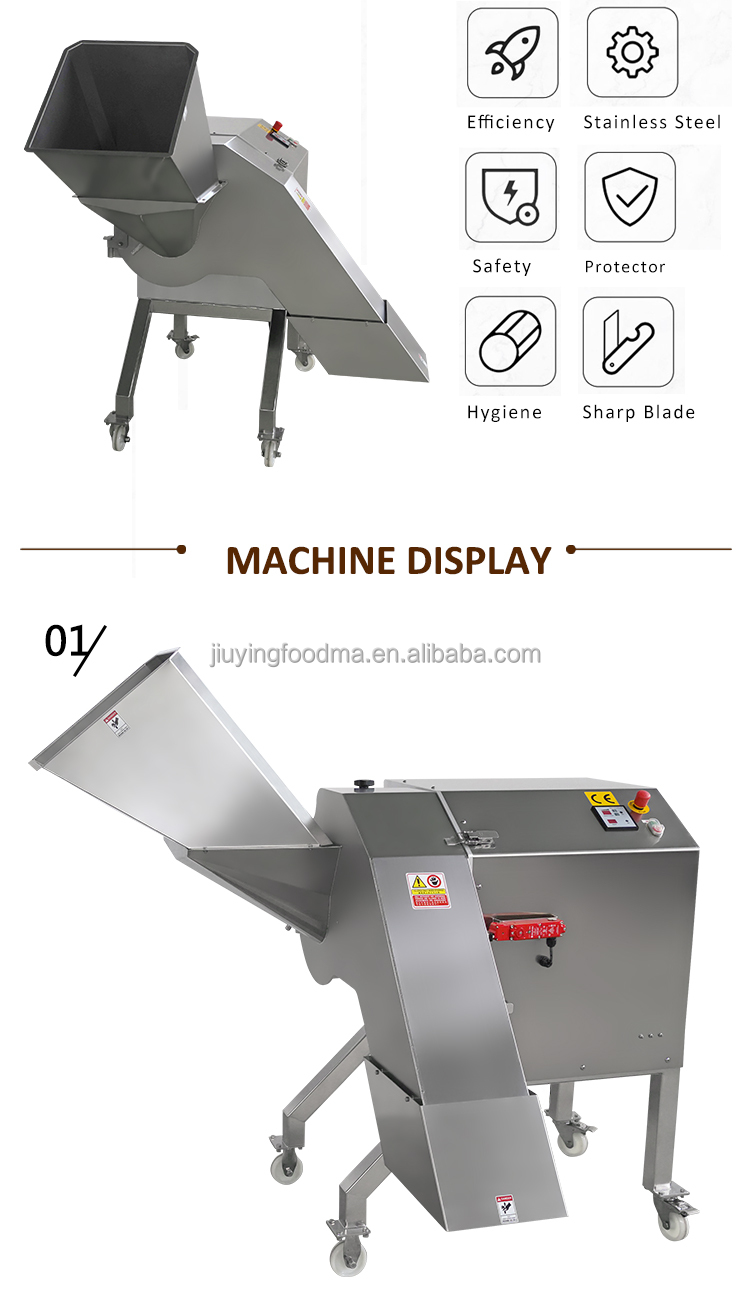 Commercial Stainless Steel 3D Fruit Processing Equipment Mango Onion Cassava Dicing Machine