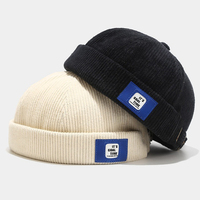Gorro de Pana Clásico de Moda Otoño Invierno RongGuang, Gorro de Hip Hop Ajustable de 6 Paneles, Gorro Cálido para Hombre y Mujer