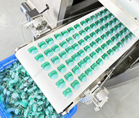 Machine d'emballage de capsules de lessive à 4 chambres à grande vitesse et faible coût Guangzhou TC, machine de fabrication de dosettes de détergent contrôlée par PLC
