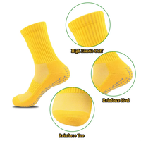 Chaussettes de sport en coton personnalisées avec logo pour hommes, antidérapantes, jacquard, compression, respirantes, pour le basketball en extérieur, avec grip, chaussettes mi-mollet