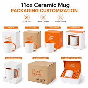Tasse à café en <span class=keywords><strong>porcelaine</strong></span> blanche, en céramique, avec logo personnalisé, accessoire <span class=keywords><strong>de</strong></span> luxe, pour sublimation, 11oz, livraison gratuite - Product Image 5