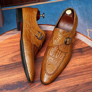 Chaussures Oxford en cuir véritable de style britannique haut de gamme pour hommes, à lacets, bout pointu, fabriquées à la main, antidérapantes, pour marié - Product Image 3