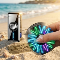 Briquet à gaz rechargeable de luxe, coupe-vent, torche à flamme unique, briquet-tourbillon, cadeau pour homme, avec logo