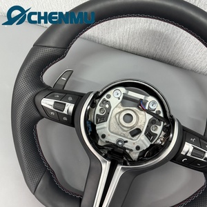 Volant en cuir de haute qualité pour <span class=keywords><strong>BMW</strong></span> F10 F30 F32 F25 F34 F35 F36 F48 F26 F15 F13, modifié et amélioré, en forme de D - Product Image 2