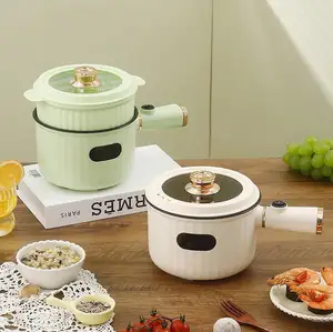 Dormitorio mini olla antiadherente eléctrica multi cocina 1.8l ollas juego de cocina pequeñas sartenes eléctricas