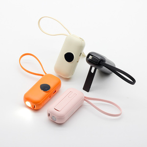 Wholesale 5000mAh Tail <b>Plug</b> Digital Display Powerbank LED Light Outdoor Emergency PD 22.5W Type C Power Bank - Product Image 4