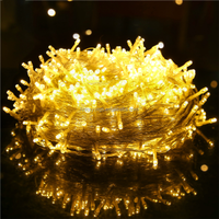 LIANGCAI Weihnachts-Außenbeleuchtung Wasserdichte LED-Lichterkette für Bäume Anpassbare Länge IP65-Schutzklasse 220V/110V 100 LEDs 8 Blinkmodi