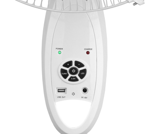 Garantizado 16 pulgadas 18 pulgadas solar recargable soporte de emergencia ventilador de refrigeración por aire con luz LED y control remoto - Product Image 3