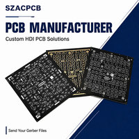 Produsen PCB HDI Kustom, Papan Sirkuit Cetak Multilayer Interkoneksi Kepadatan Tinggi untuk Layar Panel Iklan LED