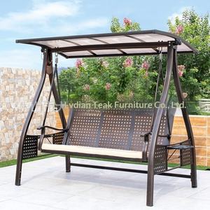 Silla Columpio Doble de Estilo Americano para Exteriores, con Energía Solar, Construcción de Aluminio Fundido, para Patio o <span class=keywords><strong>Terraza</strong></span> - Product Image 6