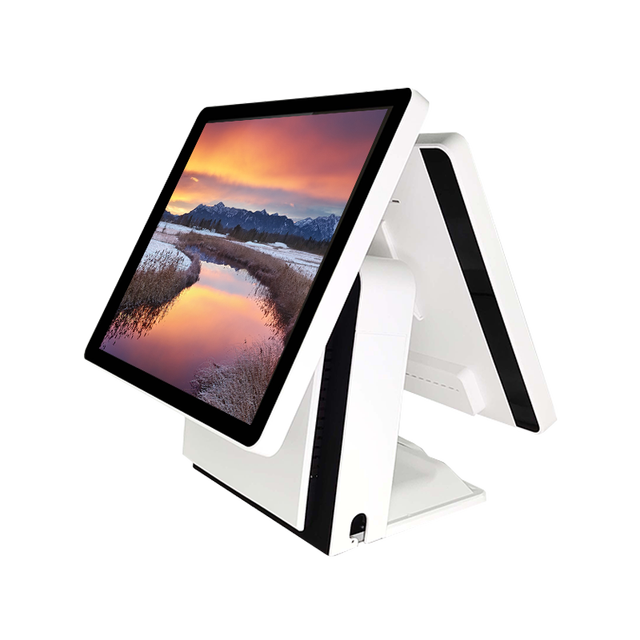 Yingdi POS System windows Pos Terminal With 58mm/ 80mm Thermal Receipt Printer Dual Screen