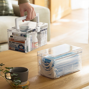 Medicine <b>Box</b> Rectangle Standing Type Solid Color For Desktop <b>Storage</b> Organizers - Product Image 3