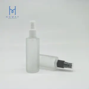 HOMAY packaging hot selling 85ml 100ml Frost Glass Perfume Spray Bottle With Plastic Cap