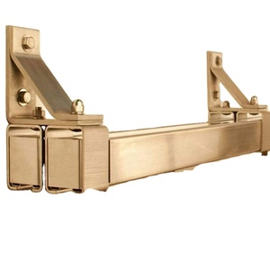 ชุดอุปกรณ์ประตูบานเลื่อนแบบรางคู่ WEKIS รุ่นโมเดิร์น ทำจากทองเหลืองและเหล็กกล้า ทนทาน เหมาะสำหรับห้องนั่งเล่น ป้องกันเสียงรบกวน - Product Image 1