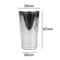 Verre à shot réutilisable en acier inoxydable 18/8 poli miroir de 2 oz, tasse de dégustation de spiritueux en métal gravé pour whisky, vodka, tequila