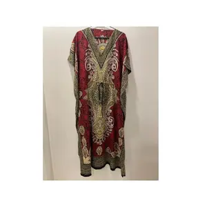 Atacado Islâmico Luxo Tradicional Vestuário Impresso Senhoras Kaftans com Tamanho Personalizado e Cores Disponíveis Por Qualidade De Exportação