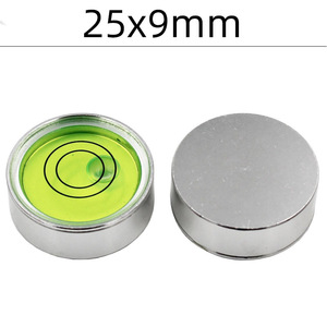Nivel de burbuja circular metálico mini de doble círculo verde 25x9mm para proyectos de bricolaje - Product Image 4
