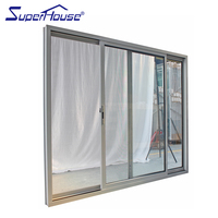 Ventana Corredera de Aluminio con Marco Plateado, Resistente a Huracanes, Certificada por NOA en Miami Dade, Proveedor para Proyectos Costeros en Florida