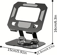 Support portable pour ordinateur portable, support d'écran pliable, support de tablette stable à 360 degrés, support de tablette en alliage d'aluminium, grand support de tablette