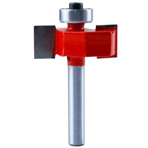 T-Shaped Carbide Tipped <b>Router</b> <b>Bit</b> Ball Bearing Grooving Cutter Woodworking Edge Trimmer Milling Cutter Head - Product Image 1