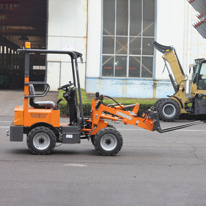 15km/H Fast <strong>Top</strong> Speed <strong>Load</strong> Weight 400kg 600kg Mini Small Electric Wheel Loader Battery Diesel Front Loader - Product Image 3