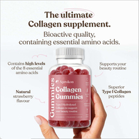 Gummies de collagène marin OEM de type I hydrolysé pour la santé des cheveux, de la peau et des ongles